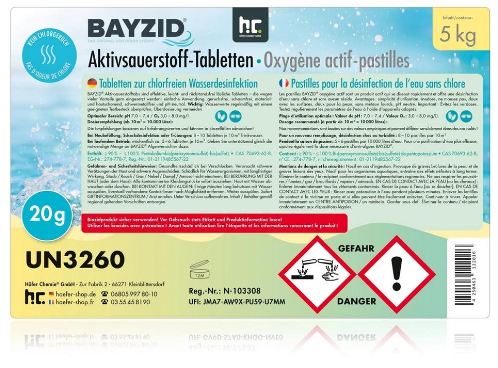 Aktivsauerstoff Tabletten für Polls 